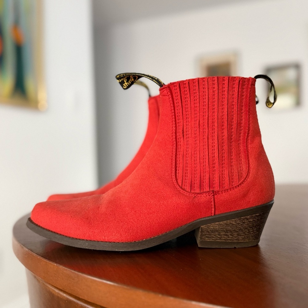 Red Ankle Boots - Duke Boot from Good Guys Don’t Wear Leather